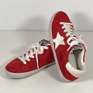 Golden Goose Superstar Sneakers Red/White sz39